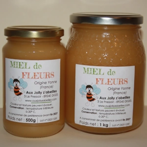 image pot de miel de miel de fleur