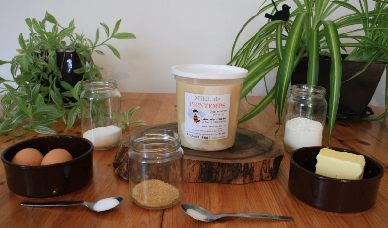 les ingrédients des madeleines