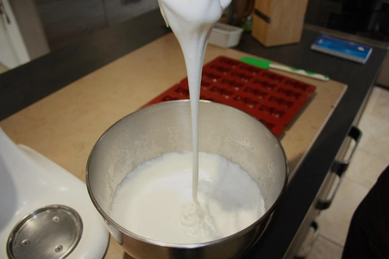 la texture de la guimauve