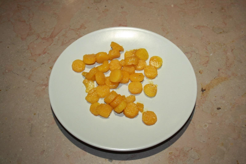 cuisson des rondelles de Butternut